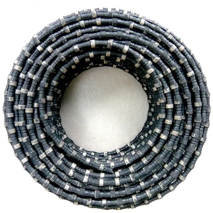 Diamond Wire Saw Rope Cutting Granite